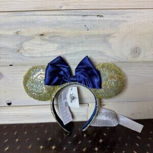 Disney Parks Gold and Blue Minnie‎ Mouse Headband